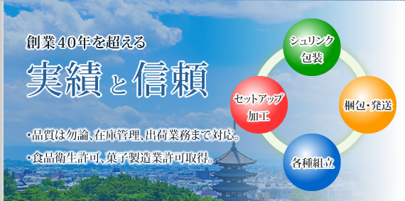 大泉加工所　梱包・シュリンク包装、各種加工、セットアップなら　